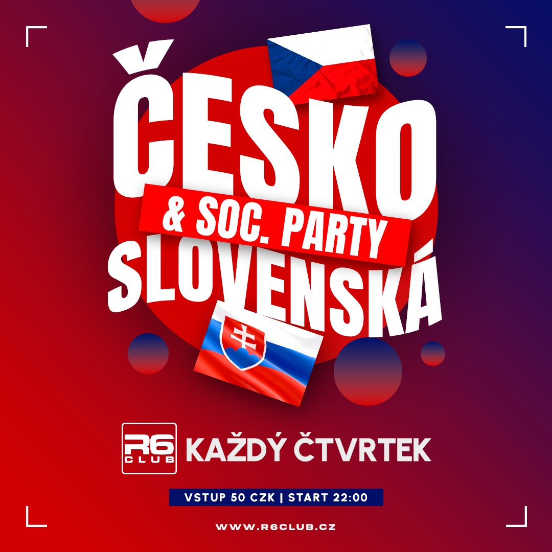 Každý čtvrtek Československá & SOC. party