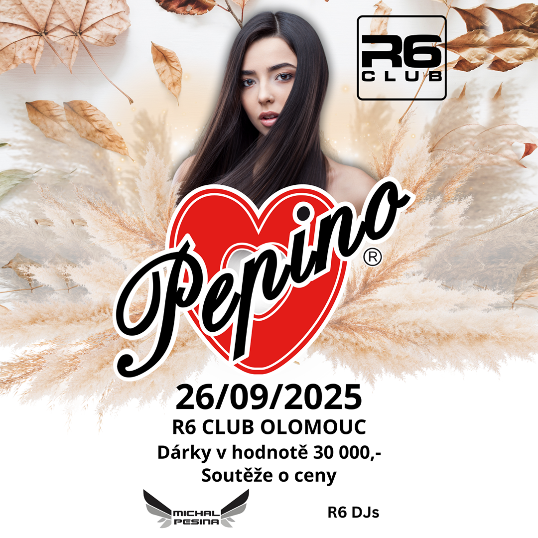 Pepino Party v R6 Clubu – soutěže, dárky v hodnotě 30 000 Kč, zábava celou noc