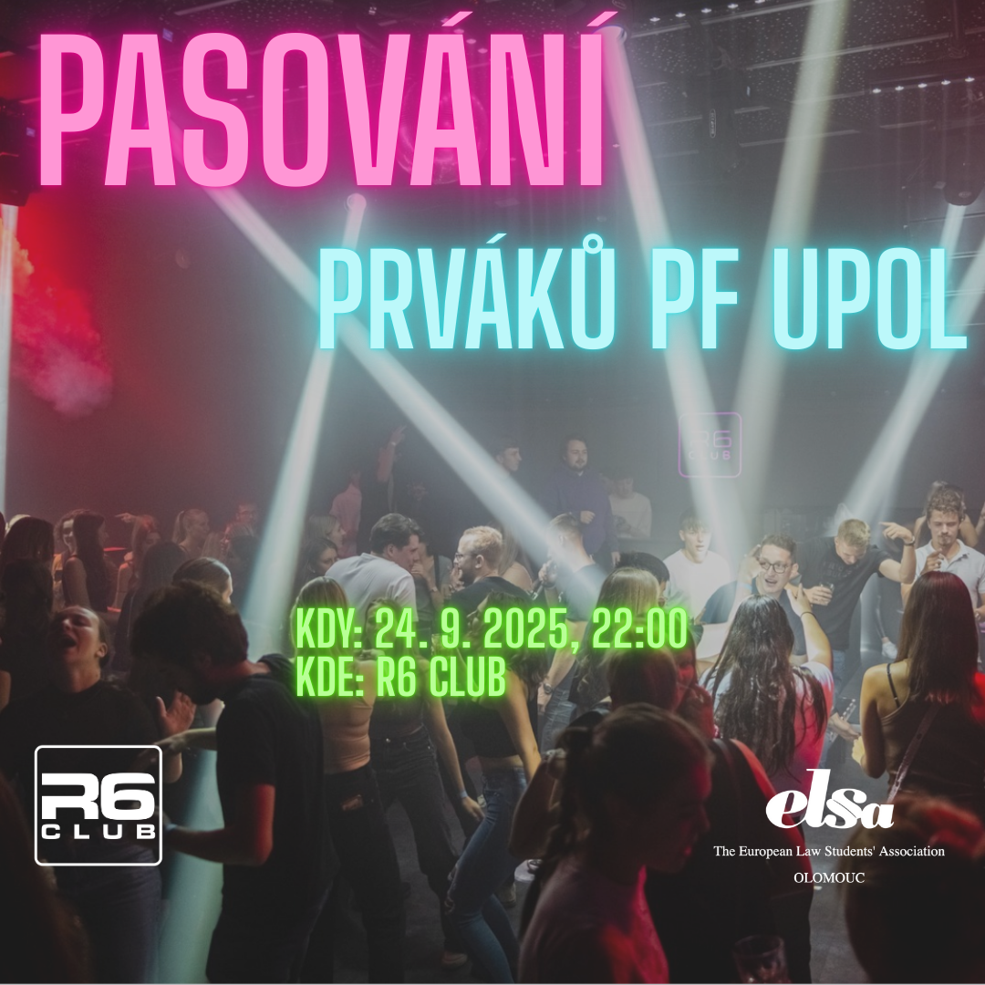 Pasování prváků Právnické fakulty UPOL v R6 Clubu Olomouc 2025 – oficiální studentská párty