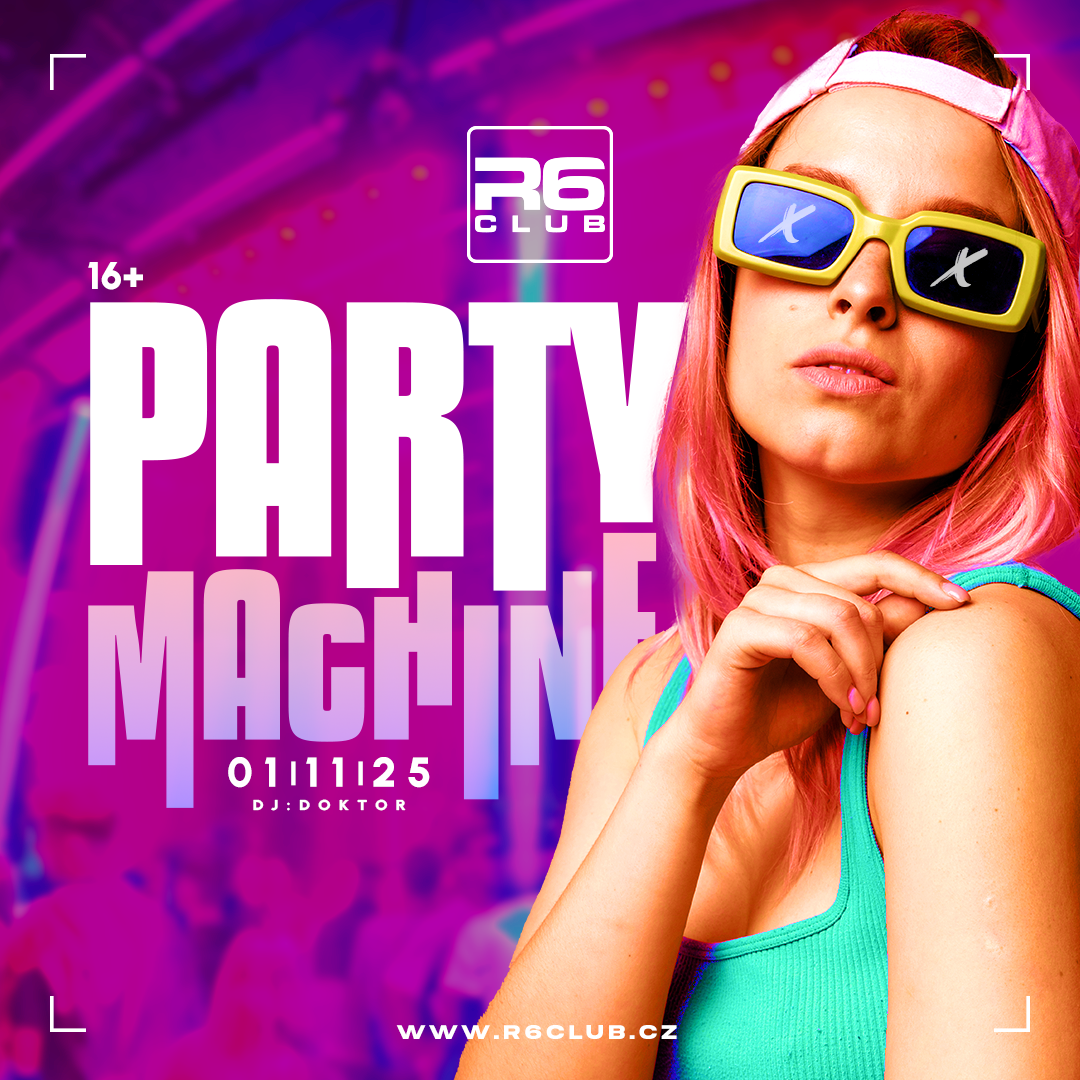 Party Machine v R6 Clubu Olomouc – DJ Doktor – 1. listopadu 2025
